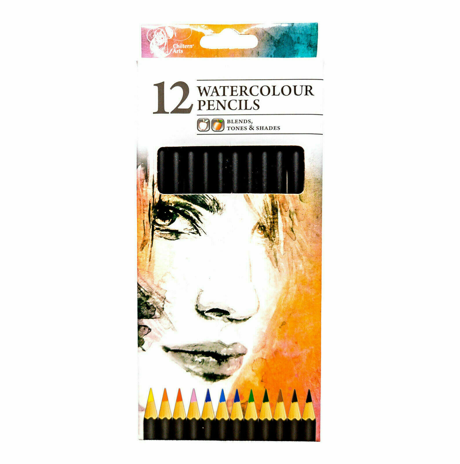 12 Sketching Pencils Tones Drawing Shades Art Artist Graded Studio Water Colour - Görsel 7