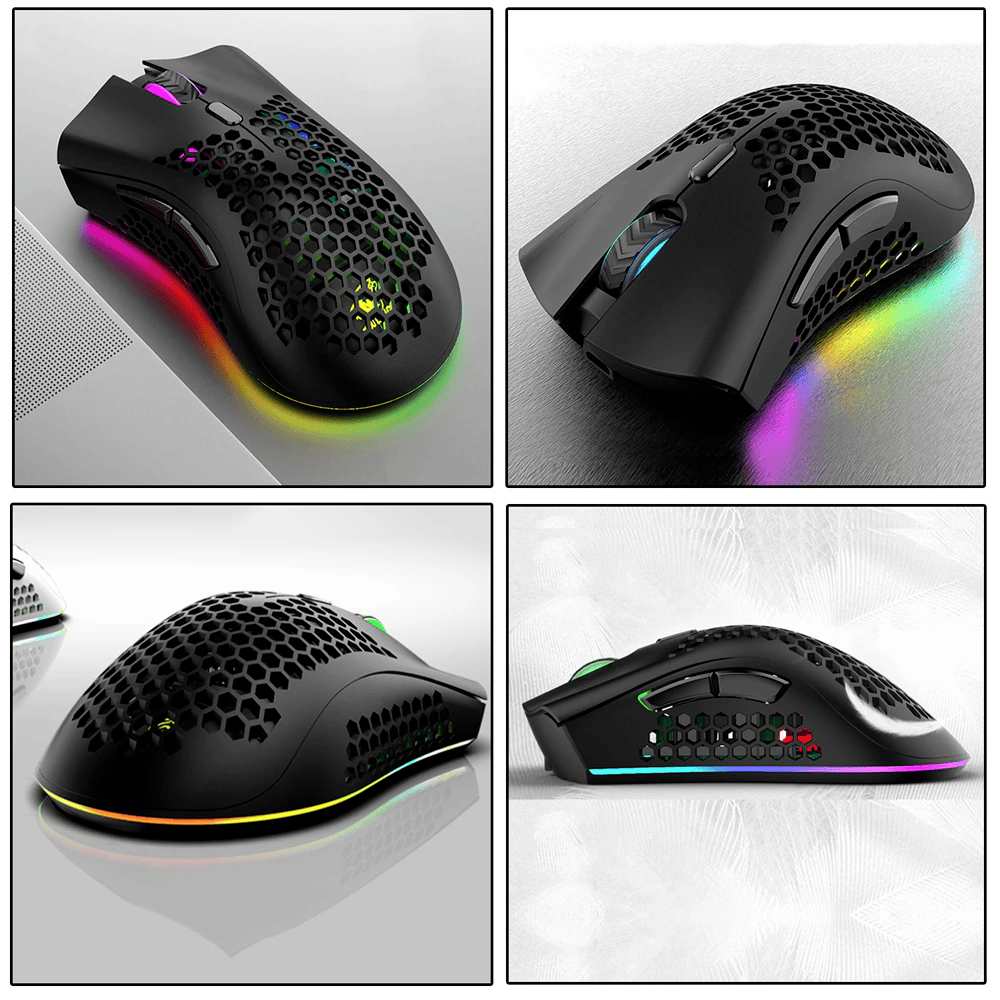 Wireless Mouse Gaming Rechargeable Optical Mouse Cordless 7 Color LED Backlit PC - Görsel 7