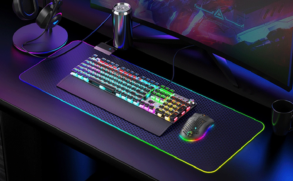 Wireless Mouse Gaming Rechargeable Optical Mouse Cordless 7 Color LED Backlit PC - Görsel 11