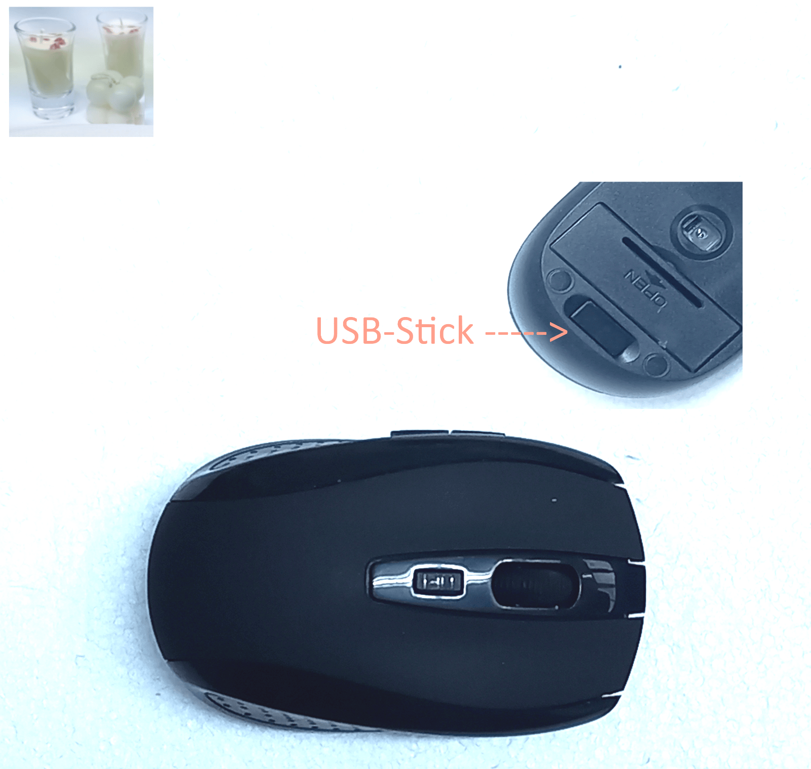 Wireless Kabellos Maus Mouse 2.4Ghz PC Maus USB Computer Notebook Laptop Funk - Görsel 6