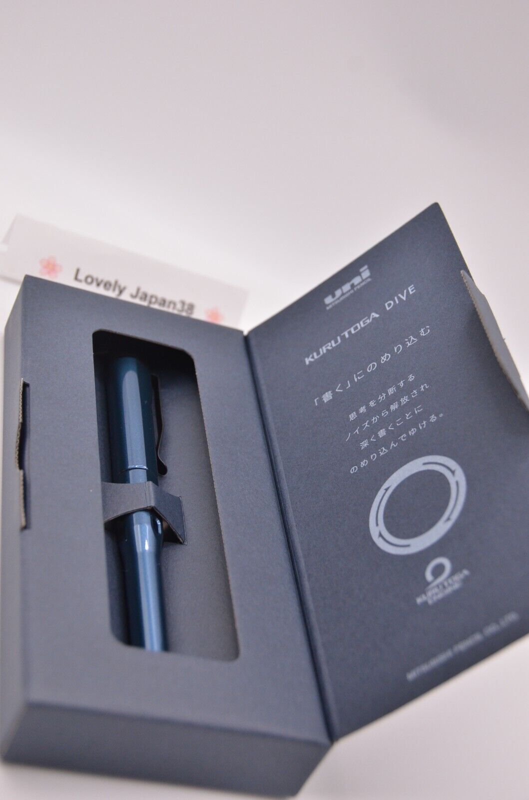 Uni Kuru Toga Dive Mechanical Pencil 0.5mm M5-5000 Abyss Blue Kurutoga NEW - Görsel 1