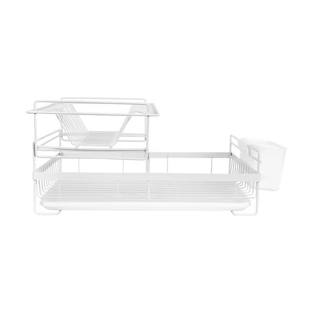 kitchen 2 tier dish rack , utensil holder,cutlery tray holder - Görsel 4