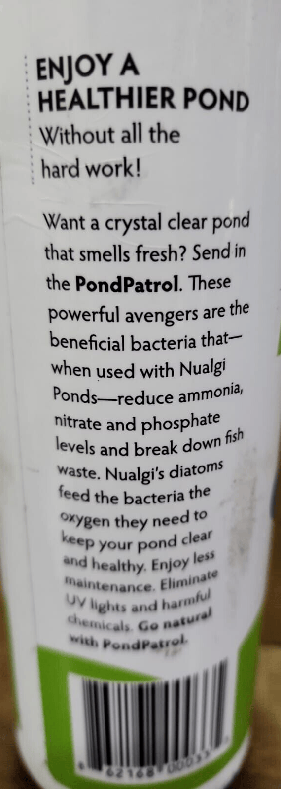 PONDPATROL BENEFICIAL BACTERIA FOR A HEALTHIER POND 16oz. - Görsel 2