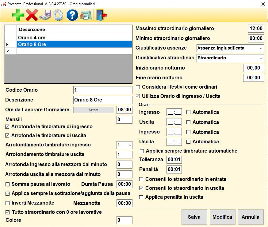 Software Rilevazione Presenze e Calcolo Ore Lavorate Presente! - Görsel 2