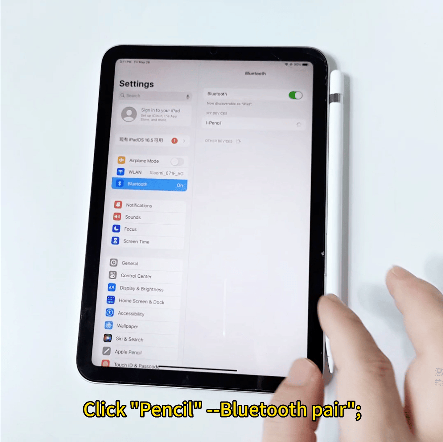 For Apple Pencil Bluetooth Wireless Charging Stylus for iPad/Pro/Mini 6/Air 4 5 - Görsel 7