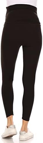 Leggings Depot Women's Maternity Leggings Over The Belly Pregnancy Casual Yoga Tights - Görsel 3
