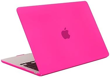 RUBAN Compatible with MacBook Air 13.6 inch Case 2022 2023 Release A2681 M2 Chip with Liquid Retina Display & Touch ID, Matte Hard Shell Case & Keyboard Cover (HOT Pink) - Görsel 3