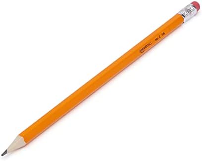 Amazon Basics Woodcased #2 Pencils, Pre-sharpened, HB Lead, 30 count, Orange - Görsel 3
