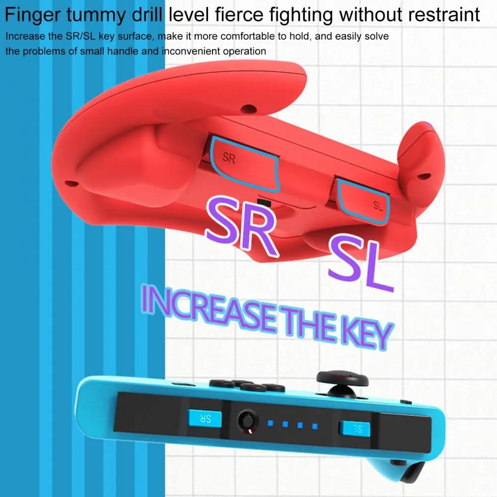 2Pcs Steering Wheel Grips High Sensitivity Large Keys Gaming Game Racing Controller Wheels   Game Racing Wheels - Görsel 3