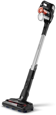 Philips SpeedPro Max Kablosuz Dik Süpürge, 2'si 1 arada Dikey& El Süpürgesi, 360 derece emiş başlığı, 65 dakika çalışma süresi, PowerCyclone 8, Koyu Siyah (XC7040/01) - Görsel 1
