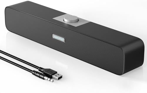 Computer Speakers,Desktop Computer Speakers,USB Computer Speakers,One Cable Set Up, Bluetooth/Wired Connection, Knob Control volume - Görsel 1