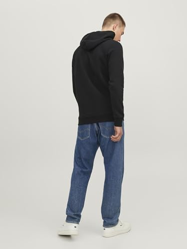 JACK & JONES Erkek kapüşonlu sweatshirt logo, Gri, S-XXL - Görsel 6