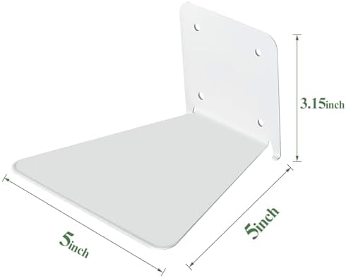 Invisible Floating Bookshelf - Modern White Wall Mount Metal Shelves for Room, Bedroom Bookcase, Small Bookshelf with Minimalist Design, Sleek Storage for Books & Decoratives（6PCS） - Görsel 3