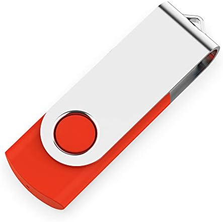 Aiibe 5 Pack 64GB USB Flash Drive 64 GB Flash Drives Thumb Drive Swivel USB Stick USB 2.0 Pen Drive (64G, 5 Mixed Colors Black Red Yellow White Purple) - Görsel 4