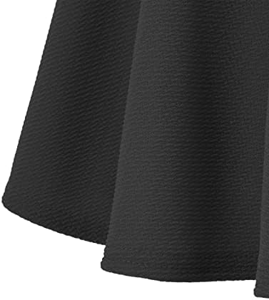 Urban CoCo Women's Basic Versatile Stretchy Flared Casual Mini Skater Skirt - Görsel 5