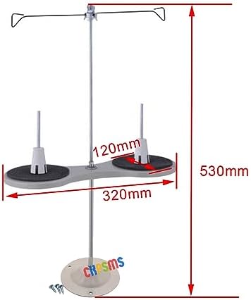 ckpsms Brand - 1SET #228776 2 Spool Thread Stand+Iron Base for Industrial/Household Sewing Machines - Görsel 2