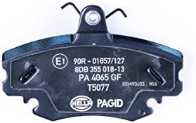 HELLA Pagid ön fren balataları - uyarı kontağı dahil - set başına dört fren balatası - T5077 - ALPINE / DACIA / LADA / NISSAN / Peugeot - 8DB 355 018-131 için - Görsel 2