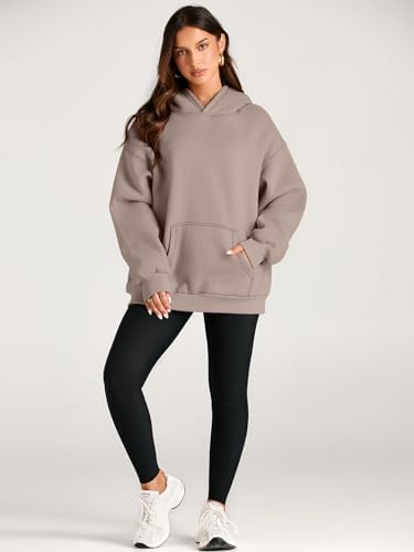 Trendy Queen Womens Oversized Hoodies Fleece Sweatshirts Long Sleeve Sweaters Pullover Fall Clothes with Pocket - Görsel 5