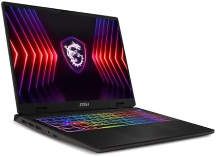 MSI SWORD 16 HX B14VGKG-062XTR Dizüstü Bilgisayar, Core I7-14700HX, 16.0 FHD+ 144Hz, 32GB RAM, RTX4070 GDDR6 8GB, 1TB SSD, DOS - Görsel 3