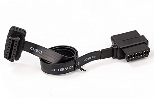 OBD II Pass-Through J1962M/F to J1962F Ribbon Splitter Cable 1 Male to 2 Female - Görsel 1