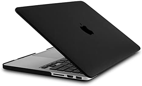 KECC Compatible with MacBook AIR 15 inch Case Cover 2023 Release M2 A2941 Protective Italian Leather Hard Shell(Black Leather), BL-PR15 - Görsel 3
