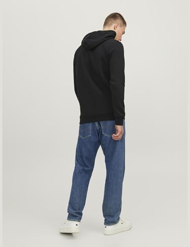 JACK & JONES Erkek kapüşonlu sweatshirt logo, Gri, S-XXL - Görsel 2