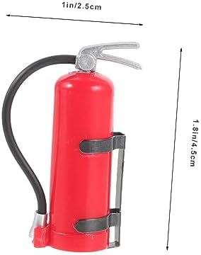Uonlytech Spielzeuge Mini-Auto-dekor Mini-kunststoffmodelle Zubehör Für Mini-Autos Kleine Autoverzierung Miniatur-landschaftsverzierungen Rot Wagen Feuerlöscher Plastik - Görsel 2