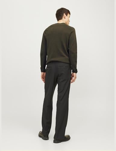 JACK & JONES Erkek örgü kazak | yuvarlak yaka basic uzun kollu süveter | pamuklu tişört JJEHILL - Görsel 2