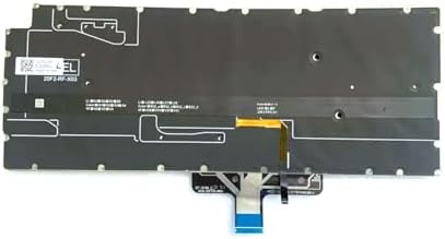 Parts for Dell Latitude 9430 9430 2-in-1 14.0"" US-English Backlit Keyboard Black, 0773F0 773F0 - Görsel 2