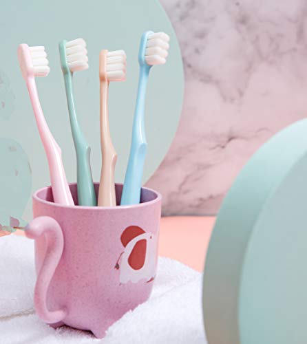 [Upgrade Version 4 Pack Micro Nano Extra Soft Toothbrush for Adult,20000 Bristle Toothbrush,Soft Bristle Toothbrush for Sensitive Teeth or Gum Clean Effectively - Görsel 7