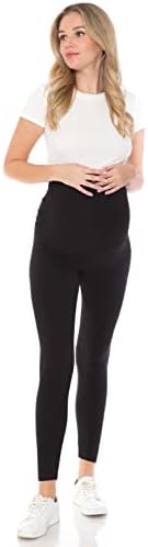 Leggings Depot Women's Maternity Leggings Over The Belly Pregnancy Casual Yoga Tights - Görsel 6