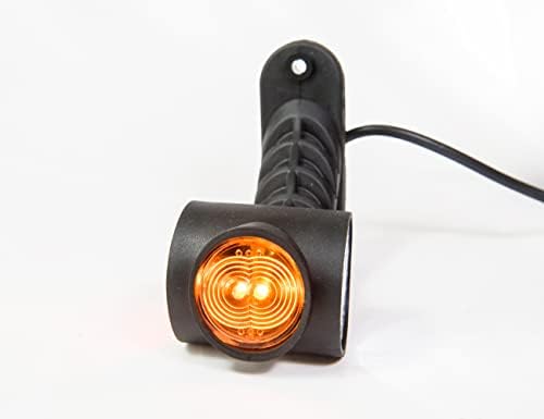 2 x LED lastik sınırlama lambası, yan lamba, 12 V, 24 V, E onay işaretli, konum lambası, otomobil, kamyon, otomobil, karavan, araç lambası, ışık, beyaz, kırmızı, turuncu - Görsel 5