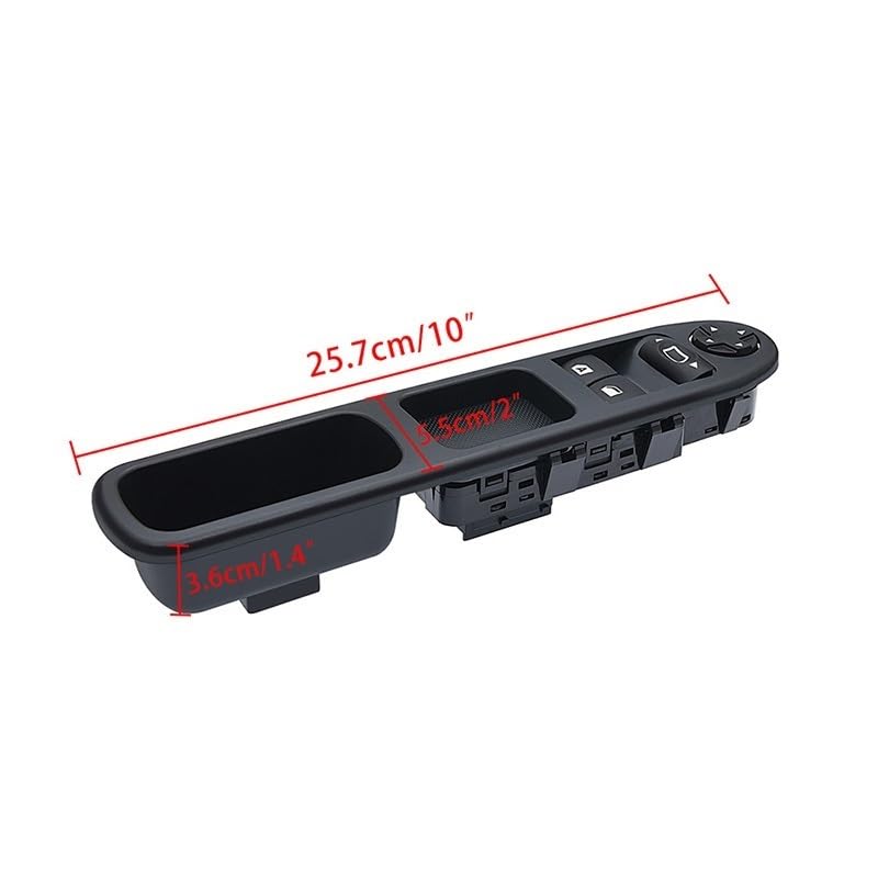 Autofenster-Steuerschalter Für Peugeot 207 2007-2015 6554QC 6490HQ 2PCS Fahrerseite Passagierseite Fenster Control für Schalter 6554HJ 6554.QC Elektrischer Fensterheberschalter - Görsel 5