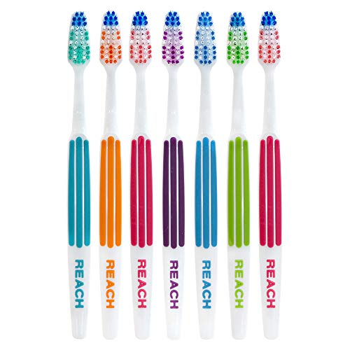 REACH Advanced Design Adult Toothbrush, Soft, 7 Count - Görsel 7