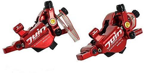 Juin Tech R1 Hidrolik Yol CX Disk Fren Seti 160 mm Rotor, Ön ve Arka, Kırmızı, JT1906 - Görsel 2