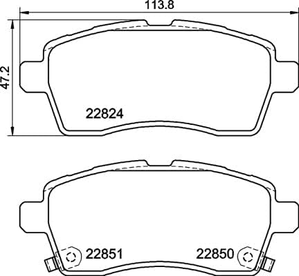 Fren balataları ön Brembo'dan aksesuarsız (P 79 037) fren balatası seti, fren balatası, disk fren balatası, fren balatası, fren balatası, fren balataları, fren balataları - Görsel 2