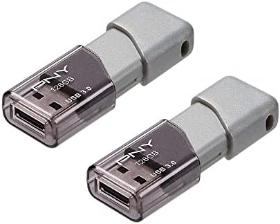 PNY 128GB Turbo Attaché 3 USB 3.0 Flash Drive, 2-Pack, Silver - Görsel 2