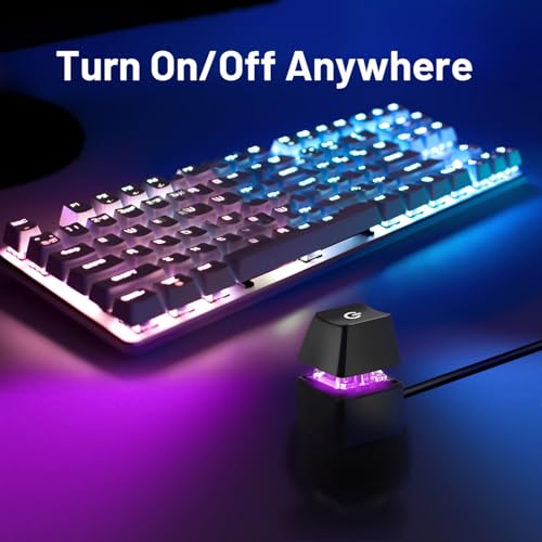 Desktop Computer Power Switch Power Supply Cable, AZMXDVP External Remote Start PC Motherboard Power ON/Off Switch Button Extension Cable 2M Length-M20 (Black) - Görsel 2