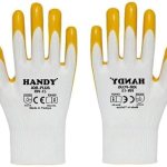 Badem10 Handy HN-15 Nitril Kaplama İş Eldiveni Sanayi İnşaat Usta Eldiven 10/XL (12 ÇİFT)