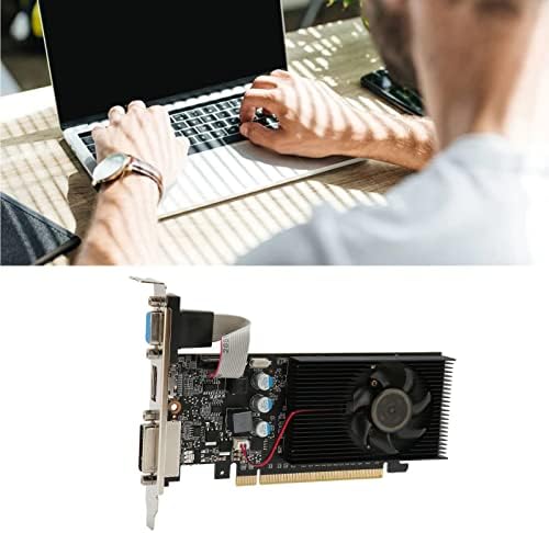 Gaming Graphics Card, 1GB GDDR3 64 Bit PC Gaming Graphics Card, PCI Express 2.0 Computer Video Graphics Card DVI VGA for Desktop Computer Gpu - Görsel 7