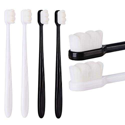 Extra Soft Toothbrush, Ultra Soft-bristled Adult Toothbrush Micro Nano 15000 Floss Bristle Good Cleaning Effect for Sensitive Teeth Oral Gum Recession - Görsel 1