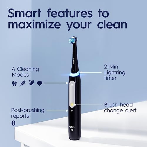 Oral-B iO Series 4 Electric Toothbrush with (1) Brush Head, Rechargeable, White - Görsel 4