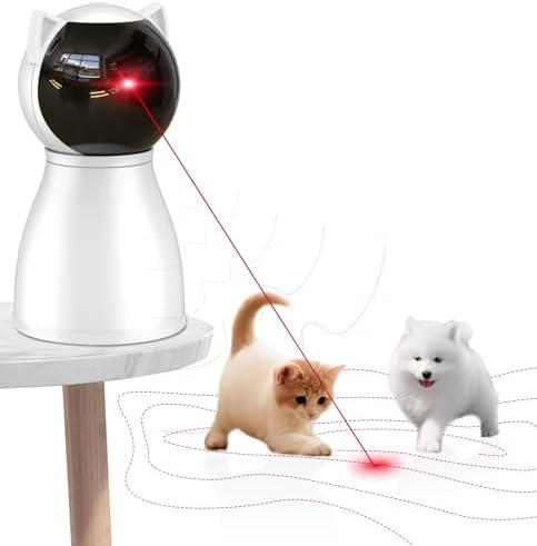 Valonii Cat Toys [2023 Newly Upgraded] Real Random Trajectory Rechargeable Motion Activated Cat Laser Toy Automatic,Interactive Cat Toys for Indoor Cats/Kitten/Dogs - Görsel 1