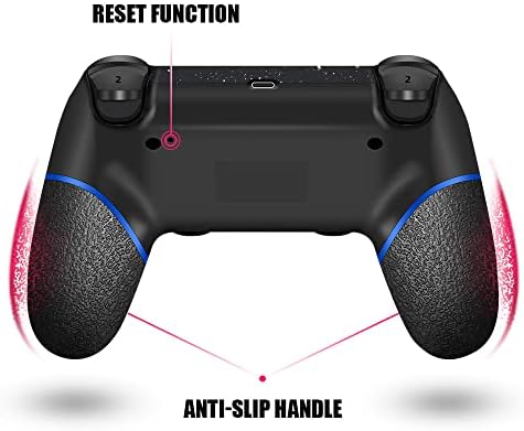 Wireless Controller for PS4 • with 2 Thumb Grips • 3.5mm Audio and Turbo Function • Purple Galaxy Custom Design V2 Gamepad Joystick • for PS4 • Compatible with PS4, Slim, Pro and Windows PC - Görsel 4