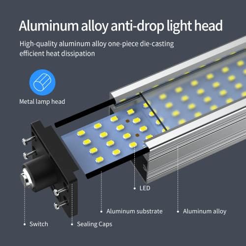 Magnetic Work Light, Led Machine Light, IP66 Waterproof gooseneck Light, 800 Lumens + Reinforced Magnetic Bas, Suitable for Lathe Table - Görsel 3