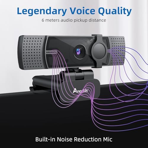 Ultral HD 4K Webcam with Microphone Plug and Play for PC, Laptop, MacBook Pro, Windows XP/Vista/7/8/8.1/10 - Görsel 5