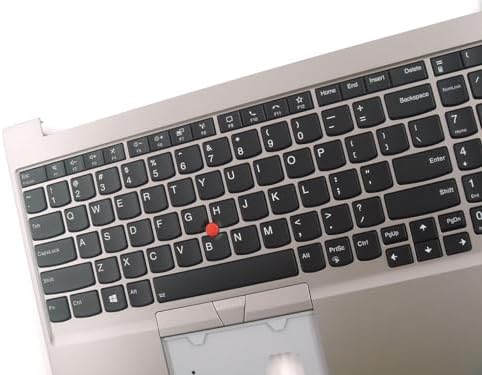 Parts for Lenovo ThinkPad E15 Gen 4 Palmrest Keyboard Bezel US Backlit for Fingerprint Version 5M11G26666 Silver - Görsel 4