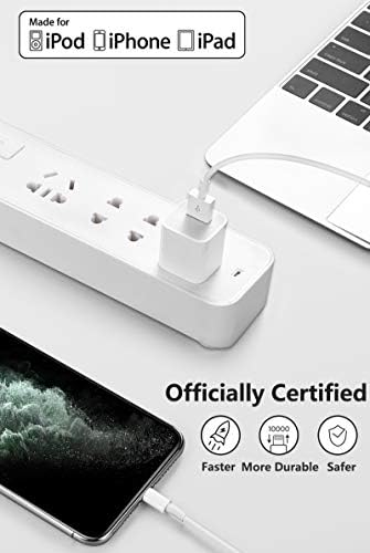 4Pack Original [Apple MFi Certified] Charger Lightning to USB Charging Cable Cord Compatible iPhone 14/13/12/11 Pro/11/XS MAX/XR/8/7/6s Plus,iPad Pro/Air/Mini,iPod Touch - Görsel 2