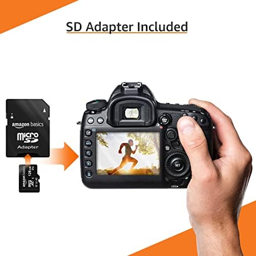 Amazon Basics Micro SDXC Memory Card with Full Size Adapter, A2, U3, Read Speed up to 100 MB/s, 128 GB, Black - Görsel 5