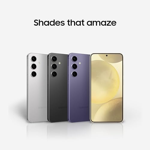 SAMSUNG Galaxy S24 Cell Phone, 256GB AI Smartphone, Unlocked Android, 50MP Camera, Fastest Processor, Long Battery Life, US Version, 2024, Cobalt Violet - Görsel 2
